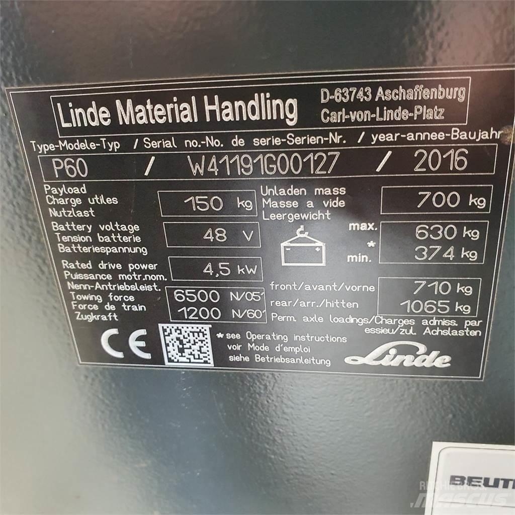 Linde P60 Vontatótargonca