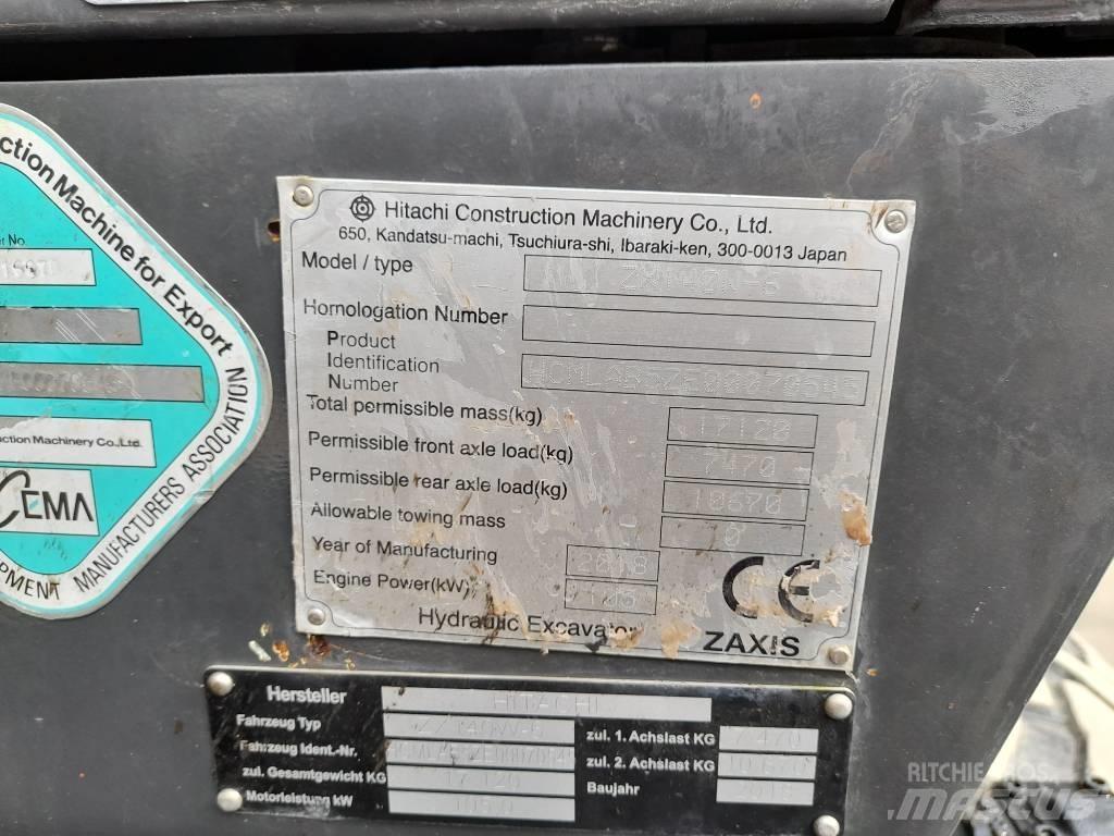 Hitachi ZX 140 W-6 Gumikerekes kotrók