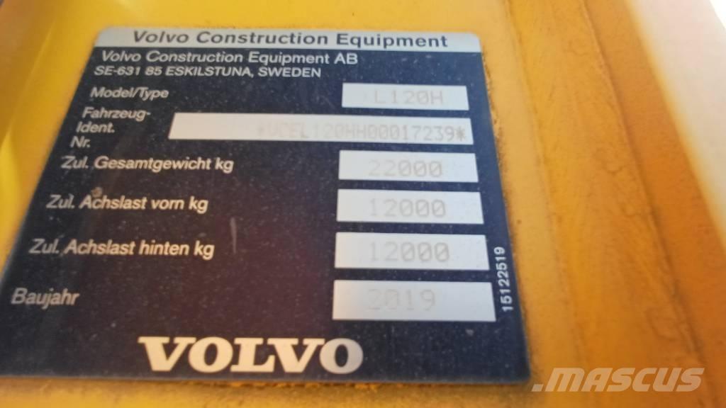 Volvo L 120 H Gumikerekes homlokrakodók