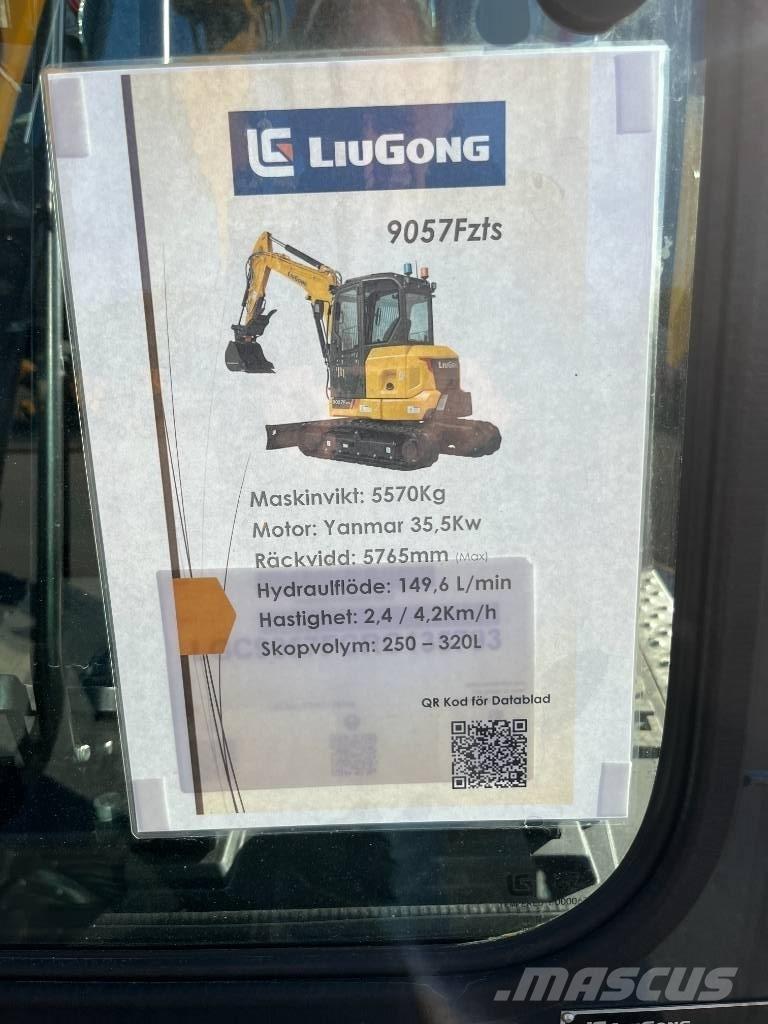 LiuGong 9057 FZTS Mini kotrók < 7t