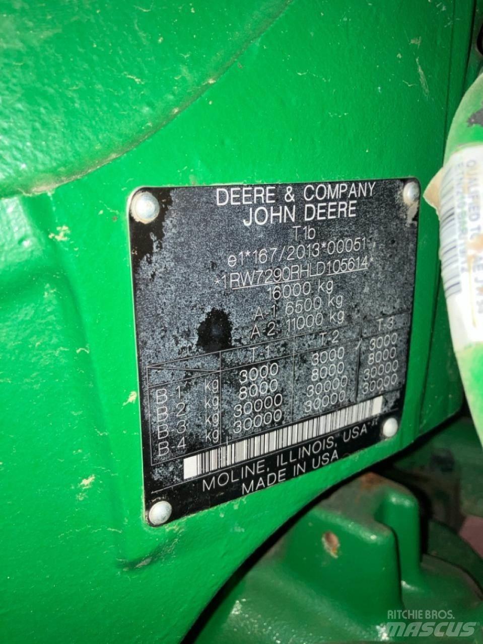 John Deere 7290R Traktorok