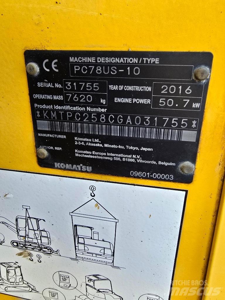 Komatsu Pc 78us-10 Közepes (midi) kotrók 7 t - 12 t
