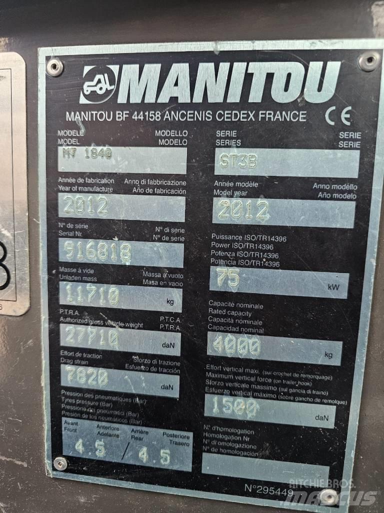 Manitou MT1840 Teleszkópos rakodók