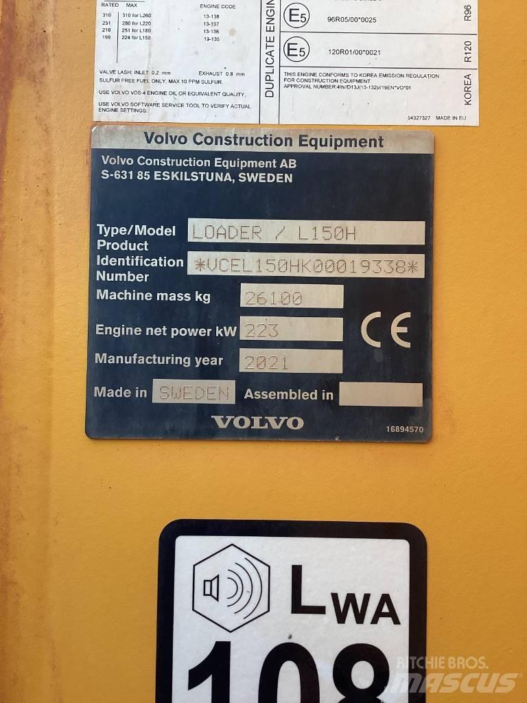 Volvo L 150 H Gumikerekes homlokrakodók