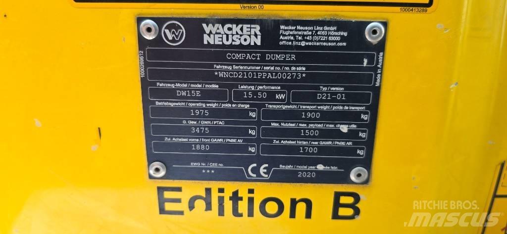 Wacker Neuson DW15e Mezei dömperek
