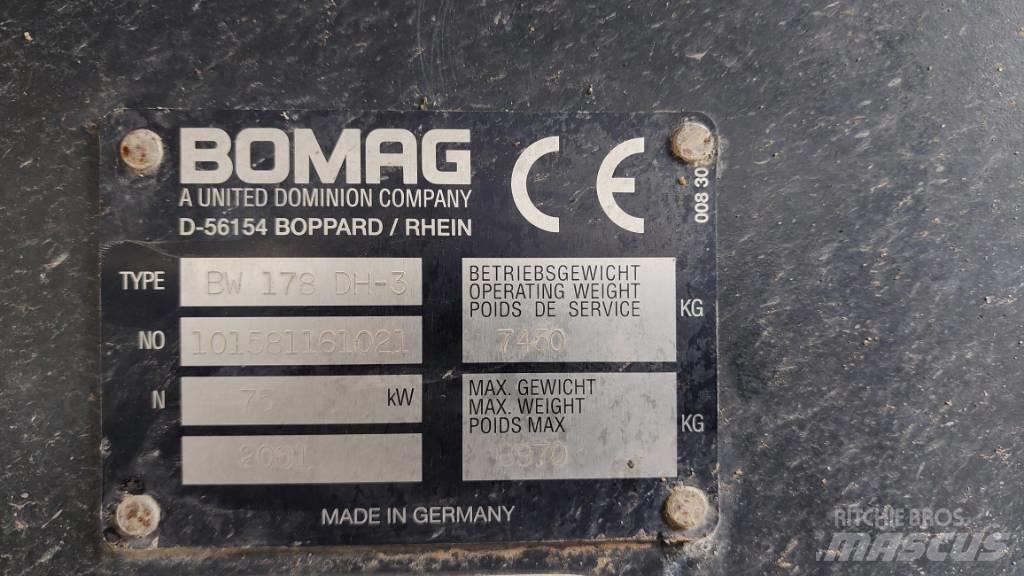 Bomag BW 178 D H-3 Ikerdobos hengerek