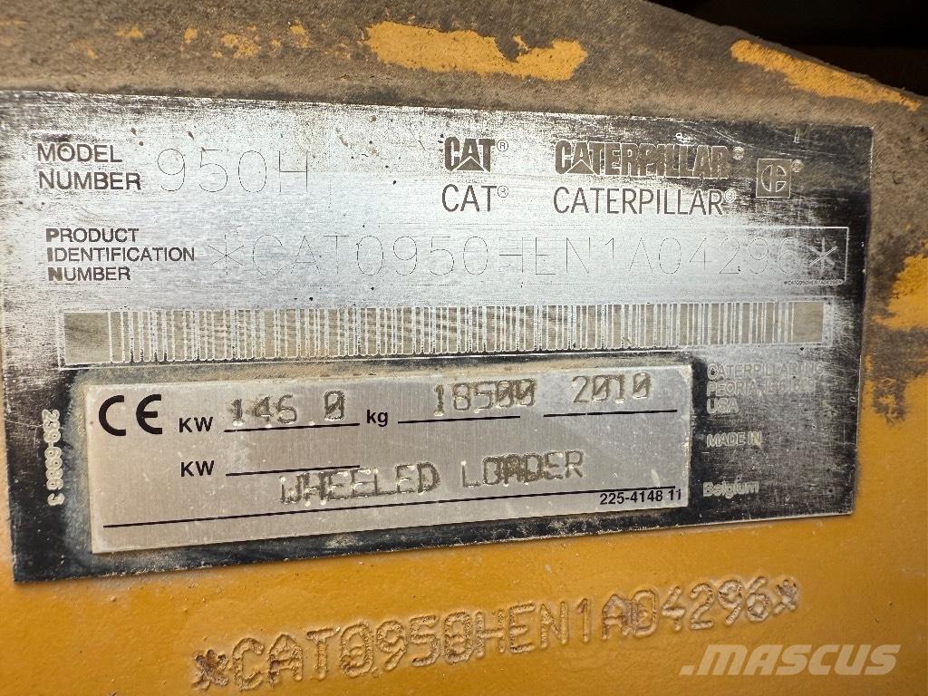 CAT 950 H Gumikerekes homlokrakodók