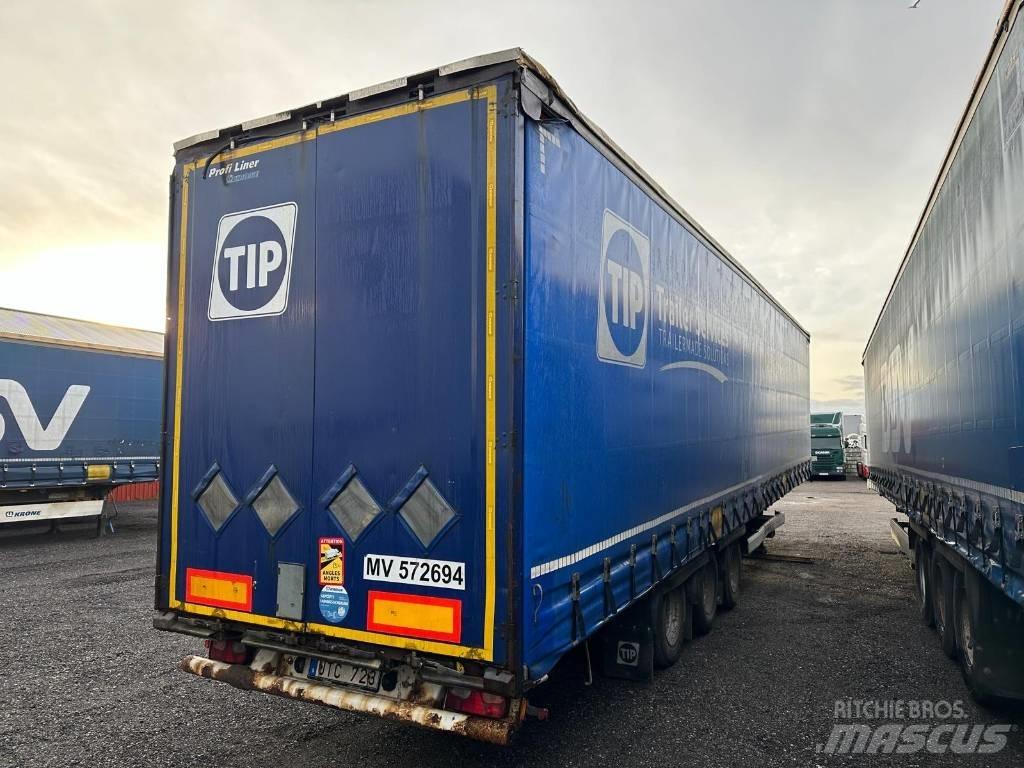 Krone SD MEGA-LINER Elhúzható ponyvás félpótkocsik