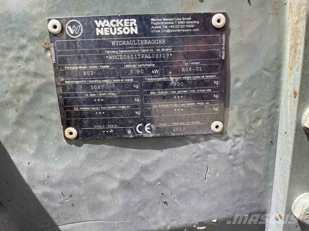 Wacker Neuson 803 Mini kotrók < 7t