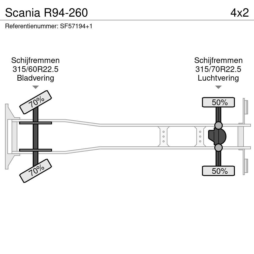 Scania R94-260 Elhúzható ponyvás