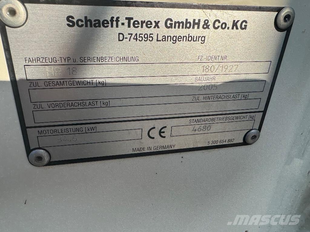 Terex HR 18 Mini kotrók < 7t