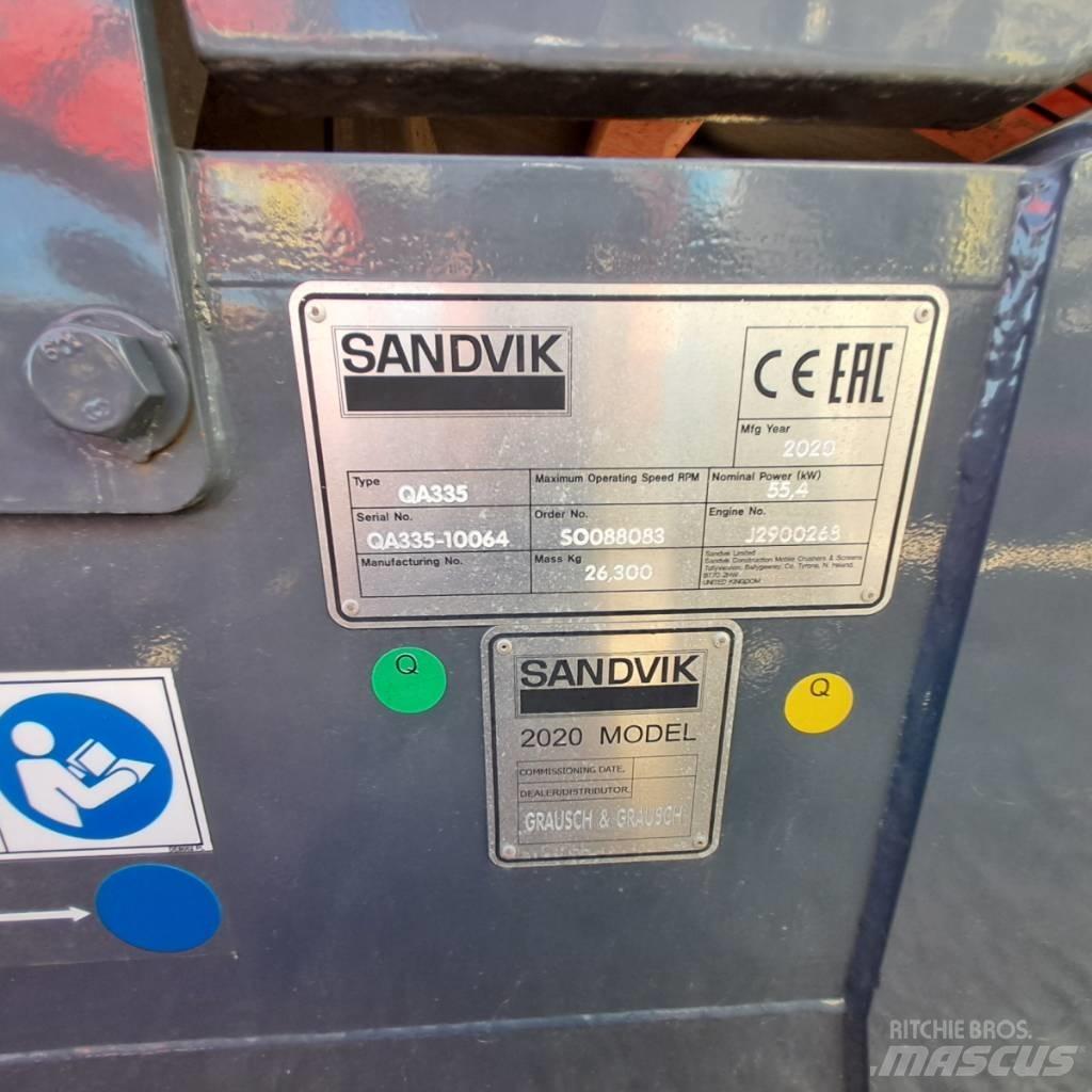 Sandvik QA 335 Osztályozó berendezések