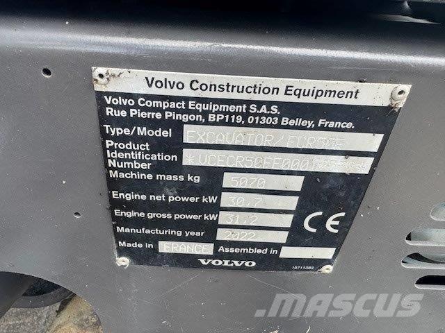 Volvo ECR50F Mini kotrók < 7t