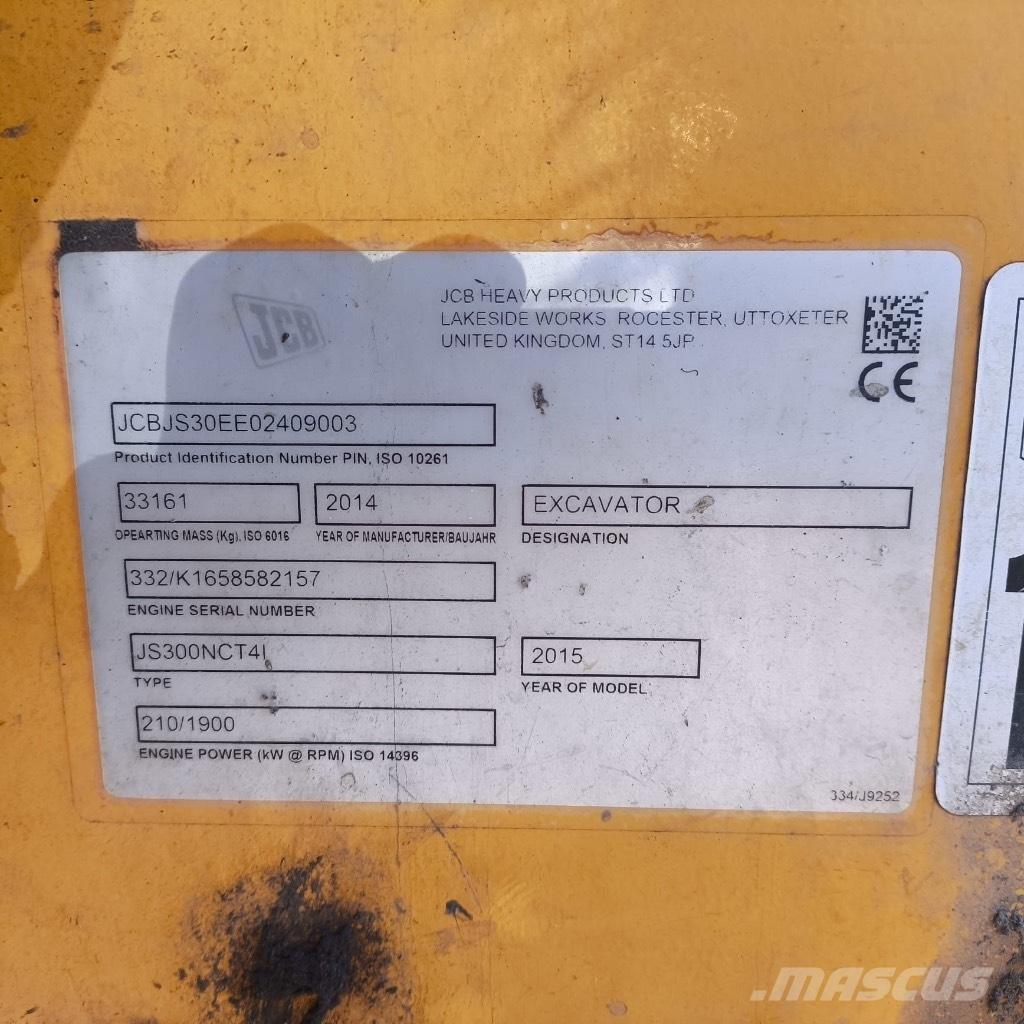 JCB JS 300 Lánctalpas kotrók