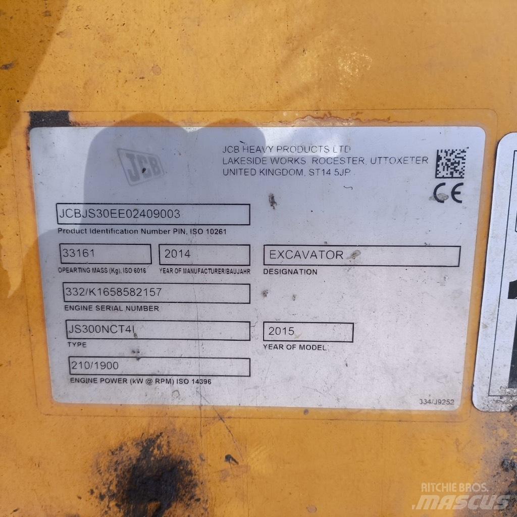 JCB JS300nc Lánctalpas kotrók