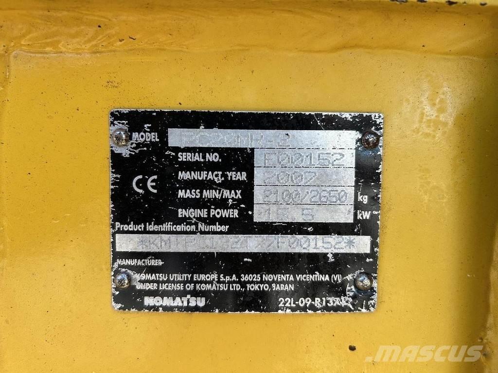 Komatsu PC20MR-2 Mini kotrók < 7t