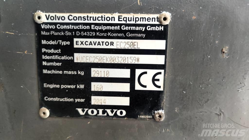 Volvo EC 250 EL Lánctalpas kotrók