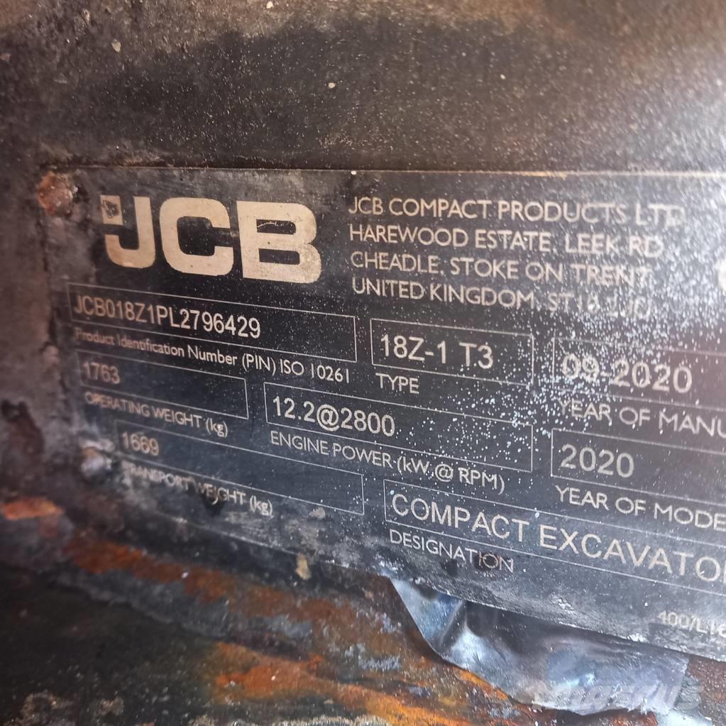JCB 18 Z-1 Mini kotrók < 7t