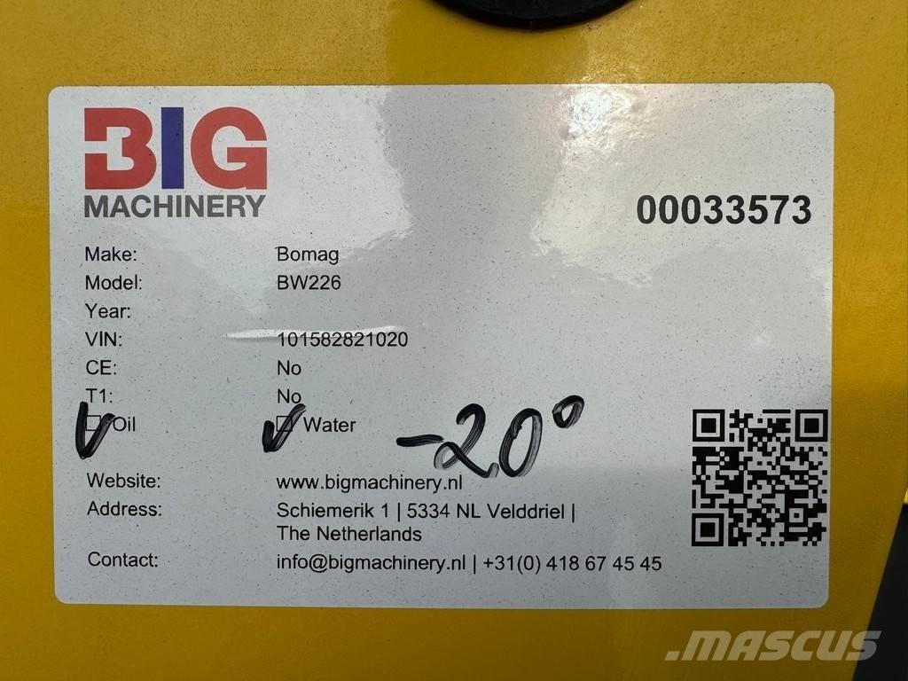 Bomag BW226 Egydobos hengerek
