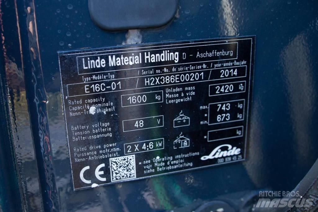Linde E 16 Elektromos targoncák