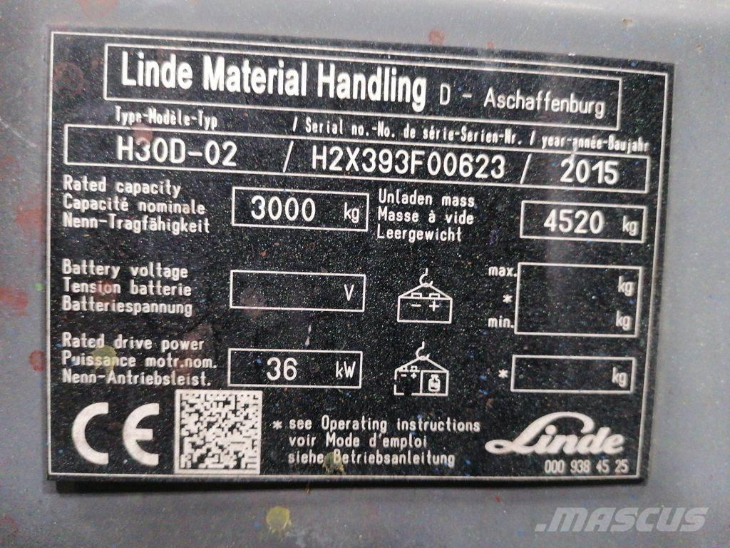 Linde H30D-02 Dízel targoncák