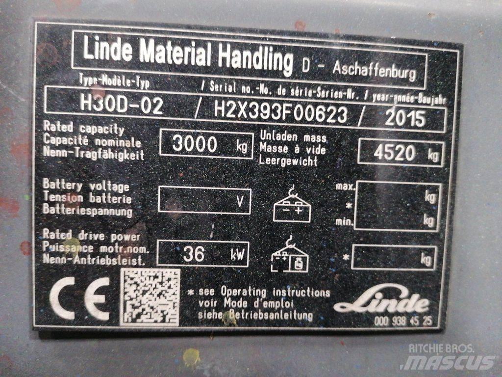 Linde H30D-02 Dízel targoncák