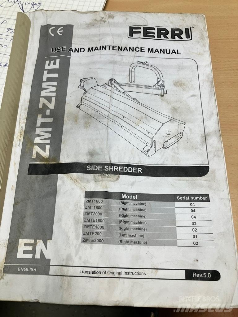 Ferri ZMTE 2000 Szárzúzók és fűkaszák
