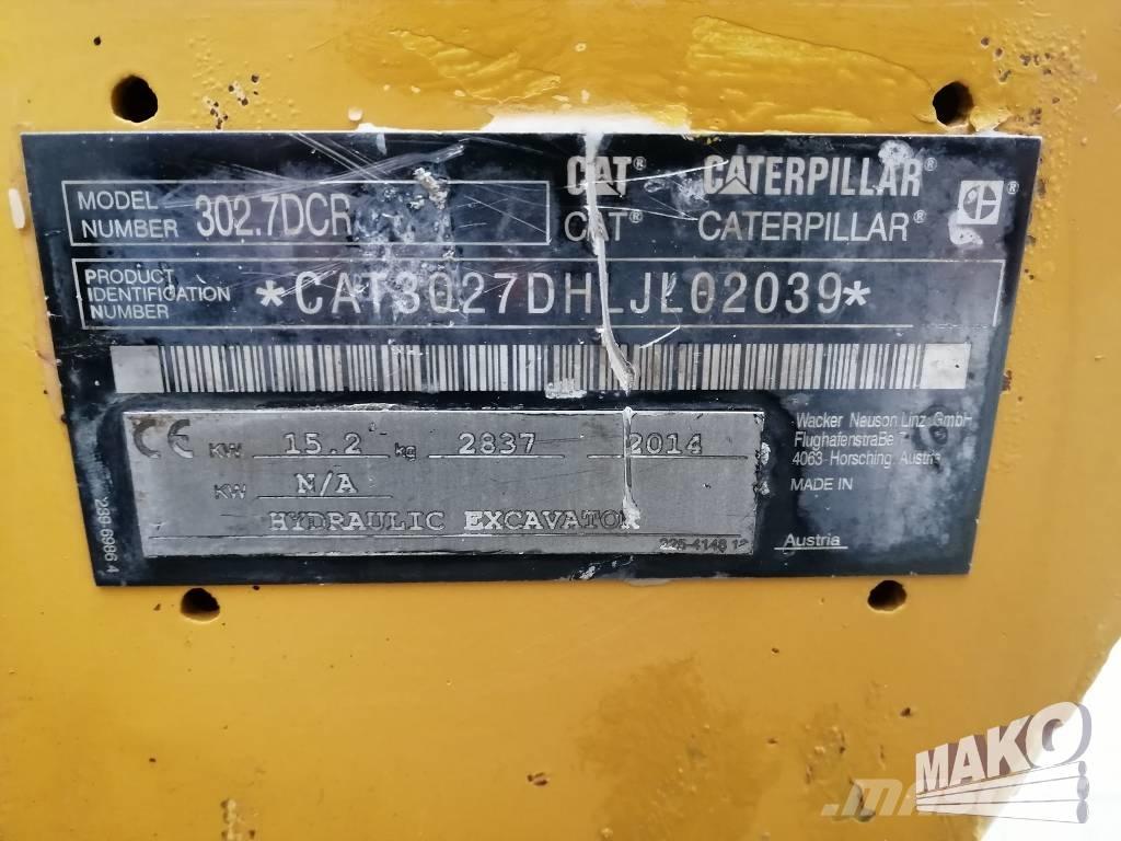 CAT 302.7 D CR Mini kotrók < 7t