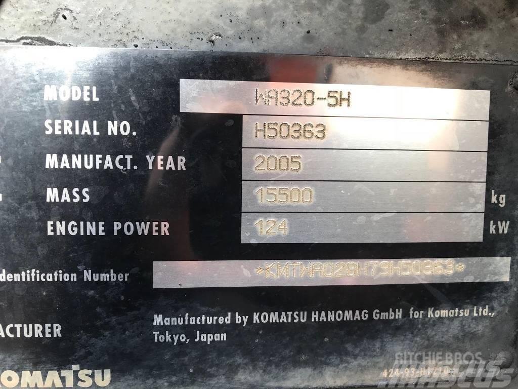 Komatsu WA320-5H Gumikerekes homlokrakodók