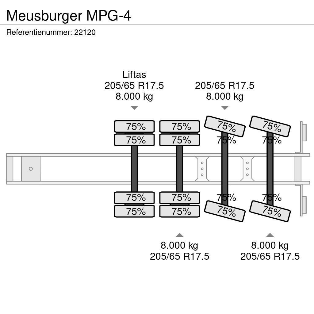 Meusburger MPG-4 Mélybölcsős félpótkocsik