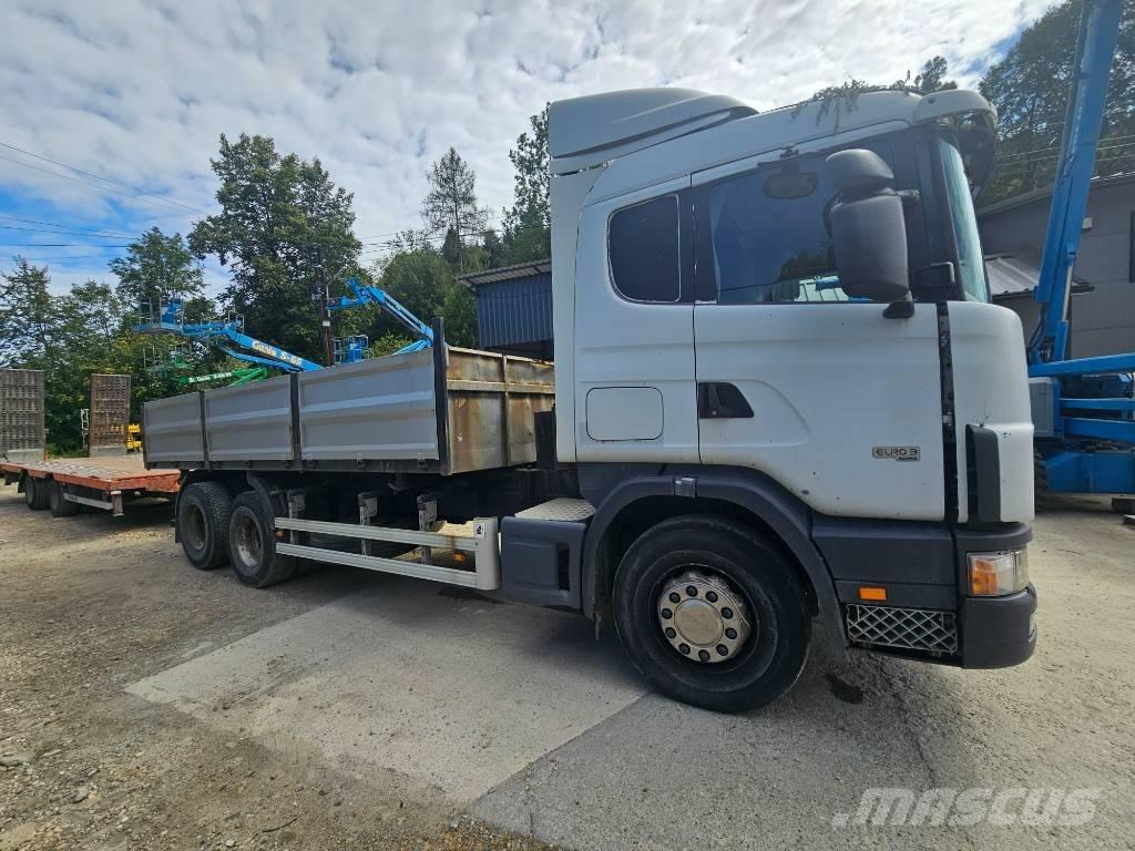 Scania 114 G 380 Platós / Ponyvás teherautók