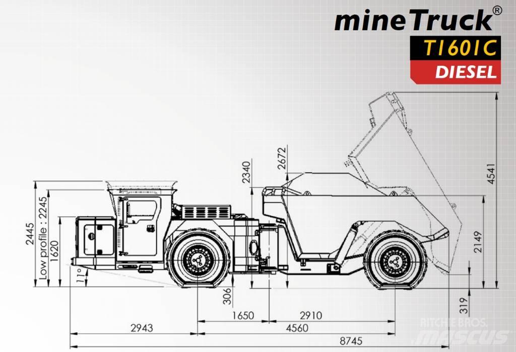  Aramine T1601C Földalatti Teherautók