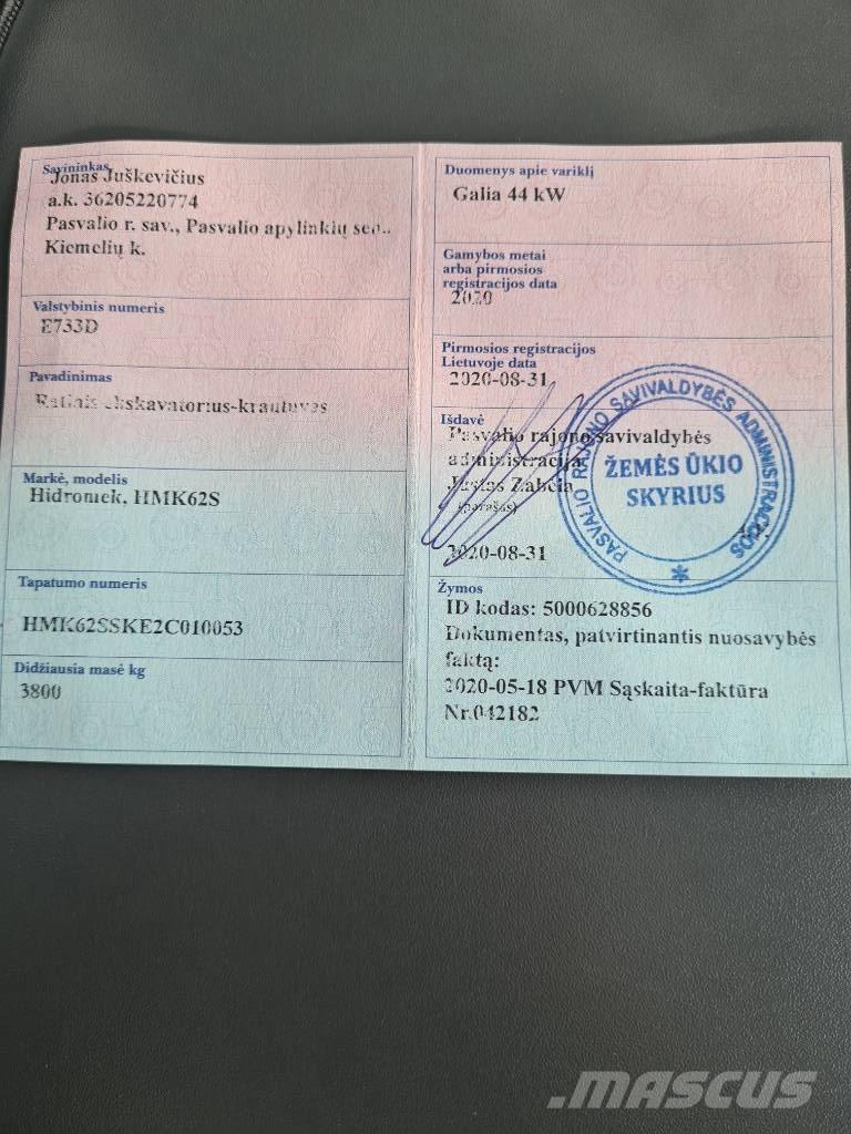 Hidromek HMK 62 SS Kotrórakodók