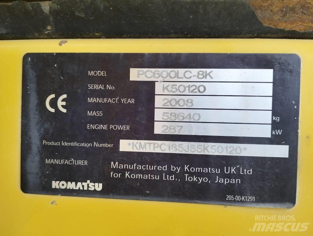 Komatsu PC600LC-8K Lánctalpas kotrók