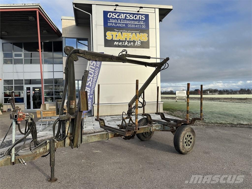  Enkelaxlad Vedkärra Erdészeti pótkocsik