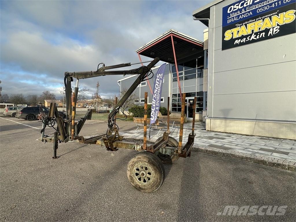  Enkelaxlad Vedkärra Erdészeti pótkocsik