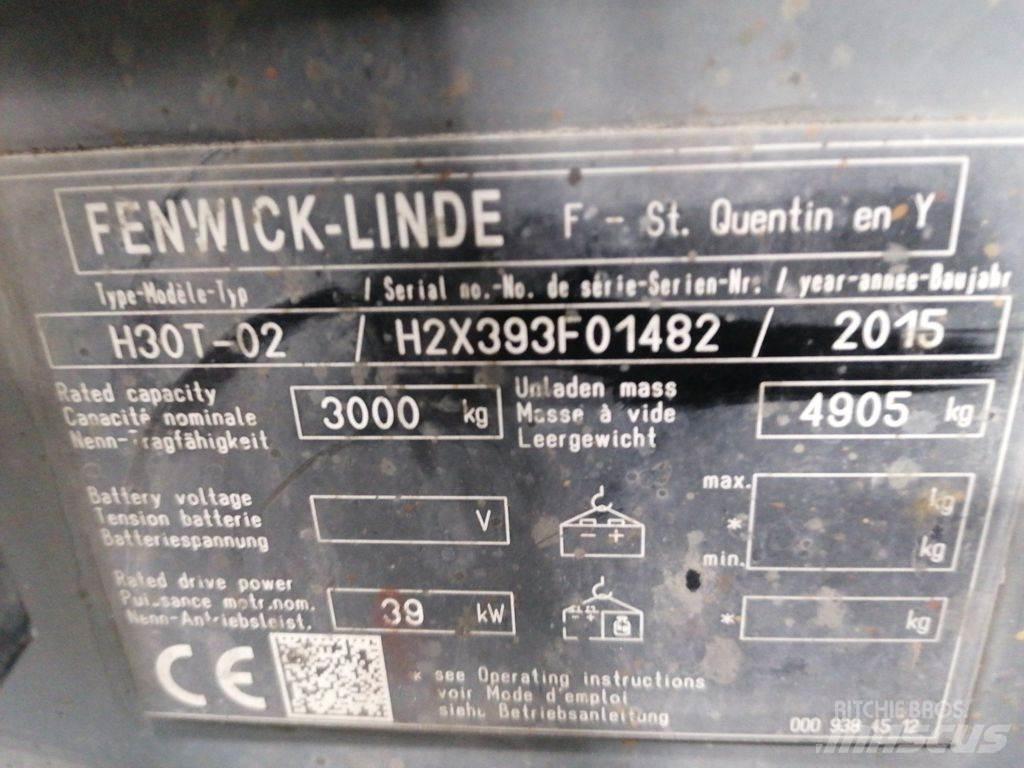 Linde H30T-02 Gázüzemű targoncák