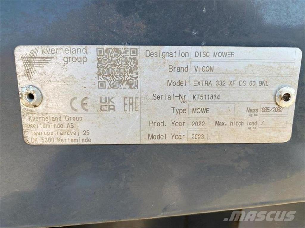 Vicon EXTRA 332 XF Kaszák