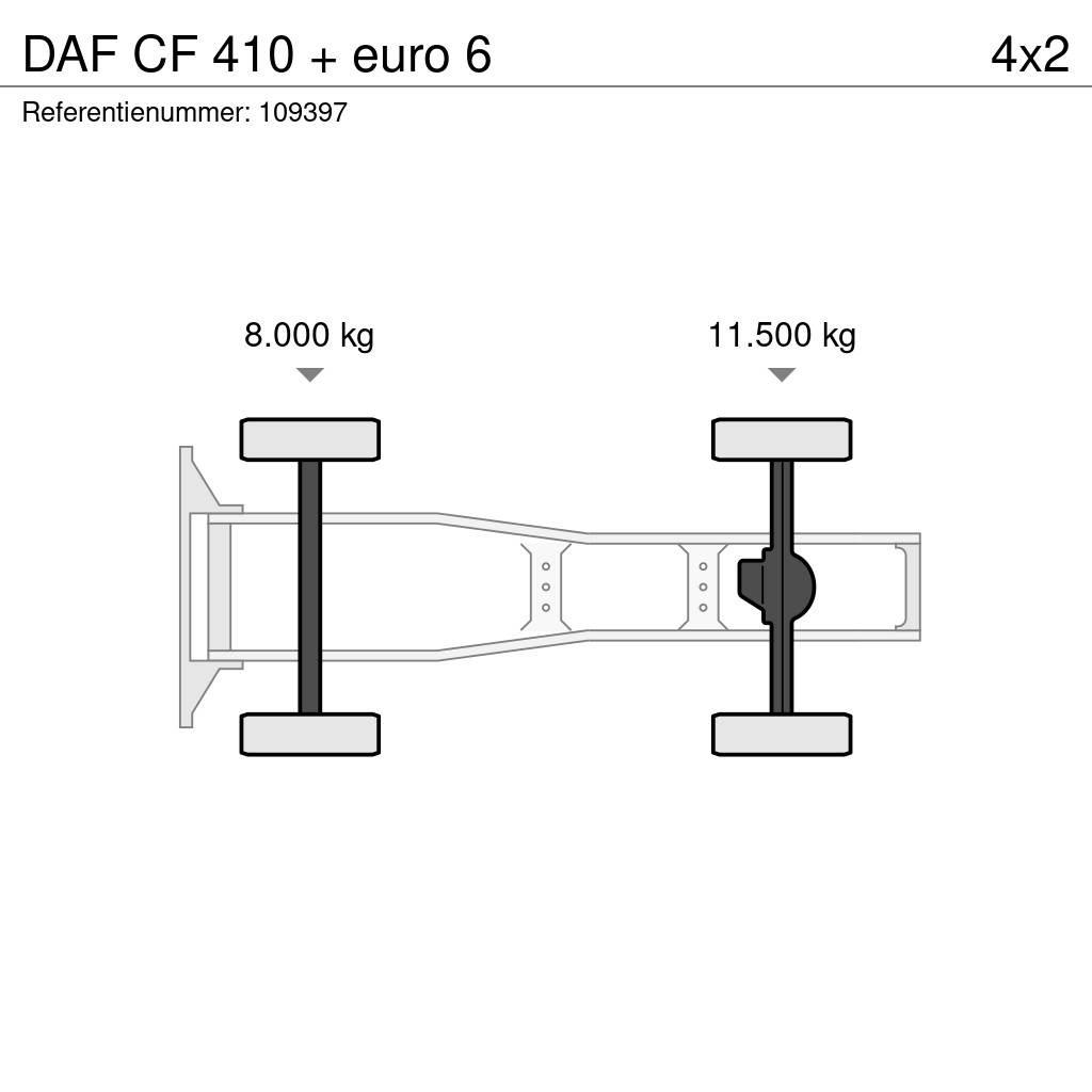 DAF CF 410 + euro 6 Nyergesvontatók