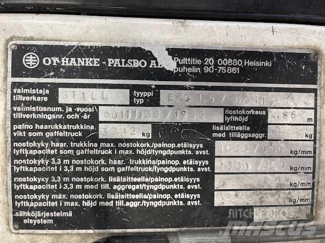 Still EFG1,5 / 6011 Elektromos targoncák