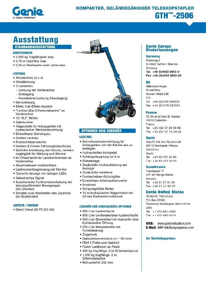 Genie 2506 Teleszkópos rakodók