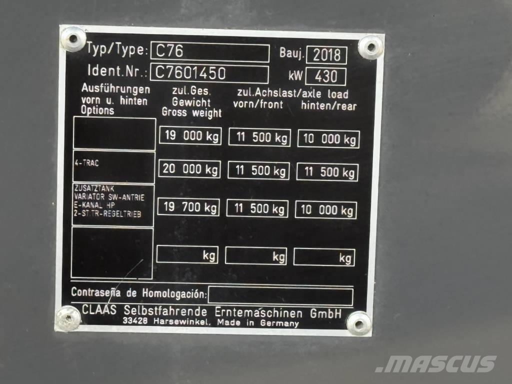 CLAAS Lexion 770 Kombájnok