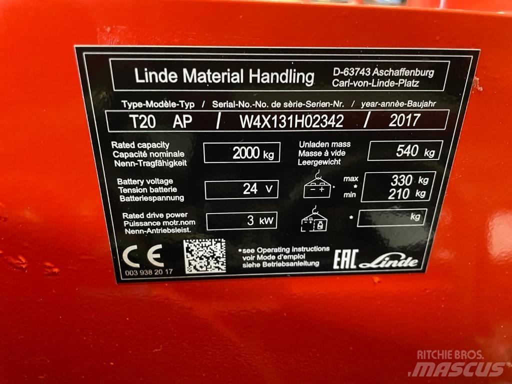 Linde T 20 Alacsony emelőkocsi