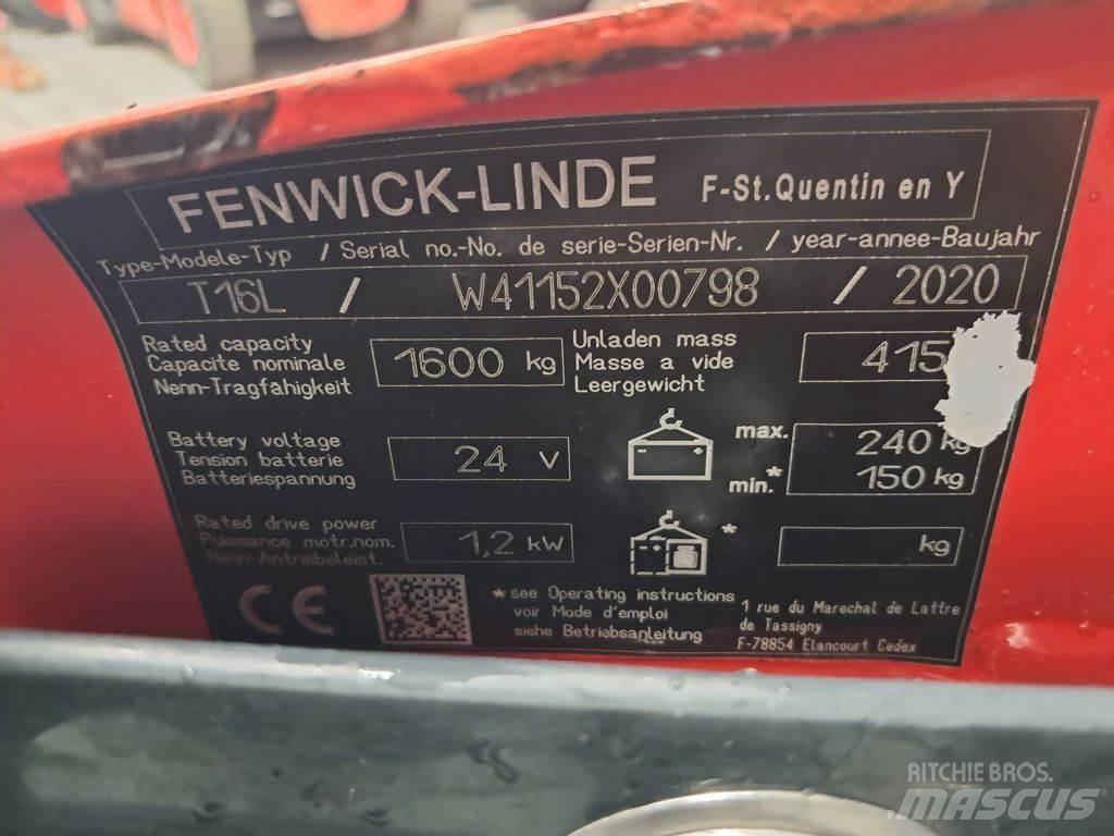 Linde T16L Kézi raklapemelő