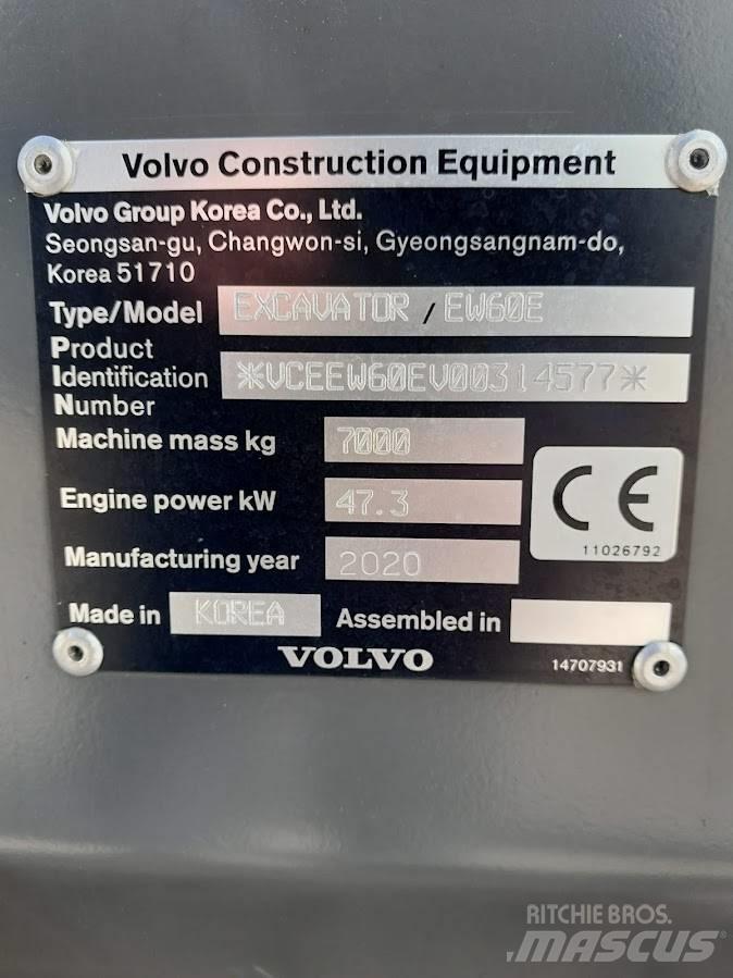 Volvo EW 60 E Gumikerekes kotrók
