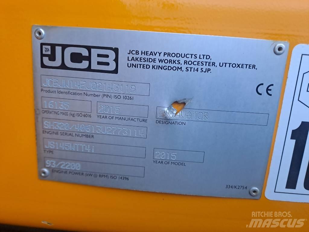 JCB JS145 W Gumikerekes kotrók