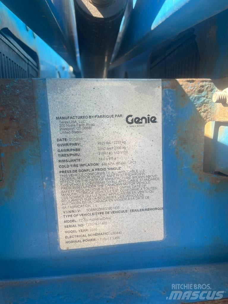 Genie TZ-50 Pótkocsira szerelt emelők és állványok