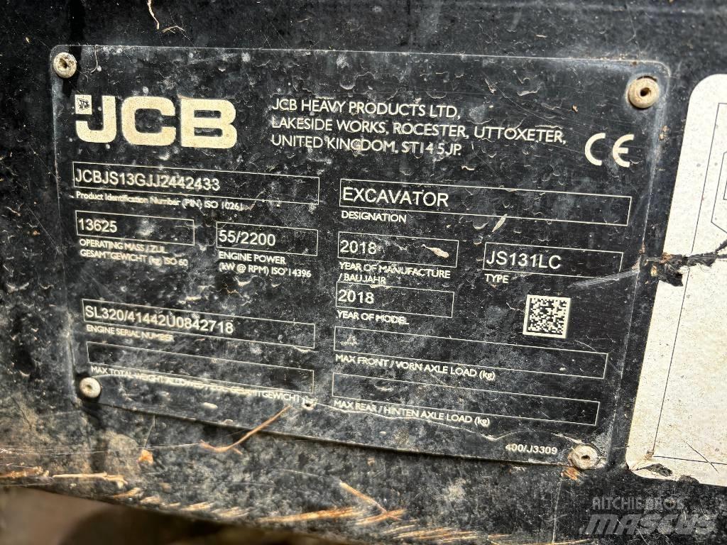 JCB JS 131 LC Lánctalpas kotrók