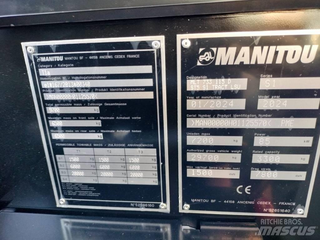 Manitou MLT733 Teleszkópos mezőgazdasági rakodók
