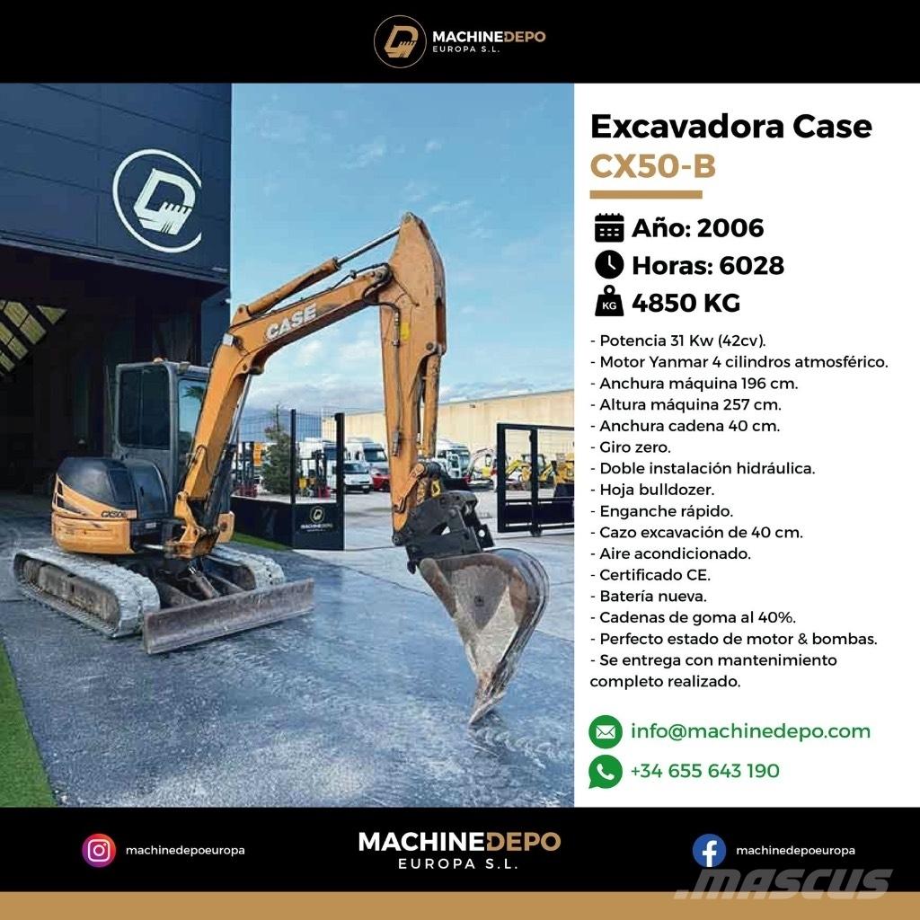 CASE CX 50 B Mini kotrók < 7t
